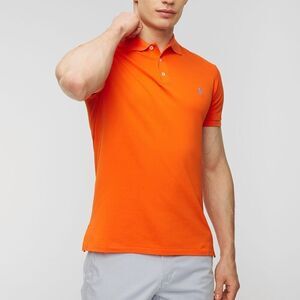 Polo Ralph Lauren Performance Polo Shirt Men M Orange Stretch Golf